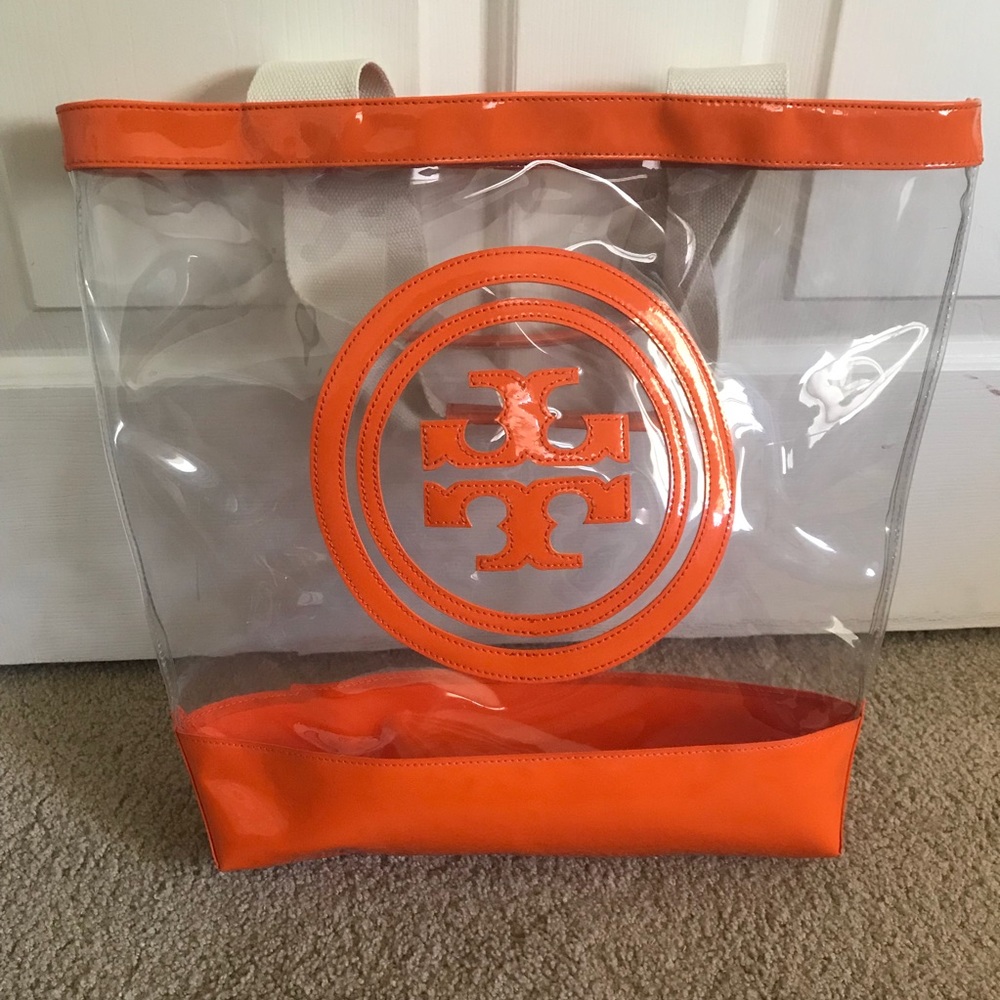 tory burch orange tote